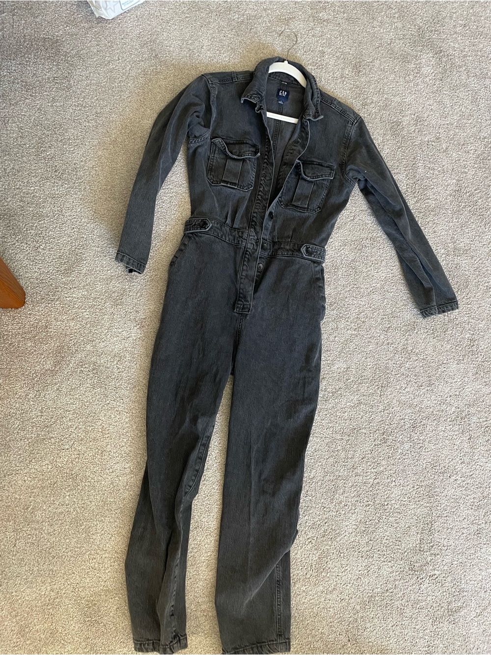 Black denim gap coverall